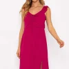 Adeline Pink Midi Dress