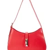 Adjustable Strap Shoulder Bag In Red