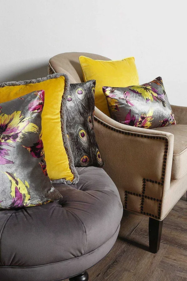 Adriana 43X43Cm Cushion In Grey