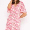 Ailbhe Knee Length Dress In Pink Print