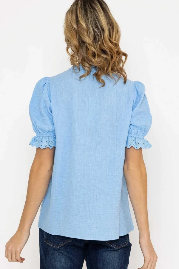 Air Flow Blouse In Blue
