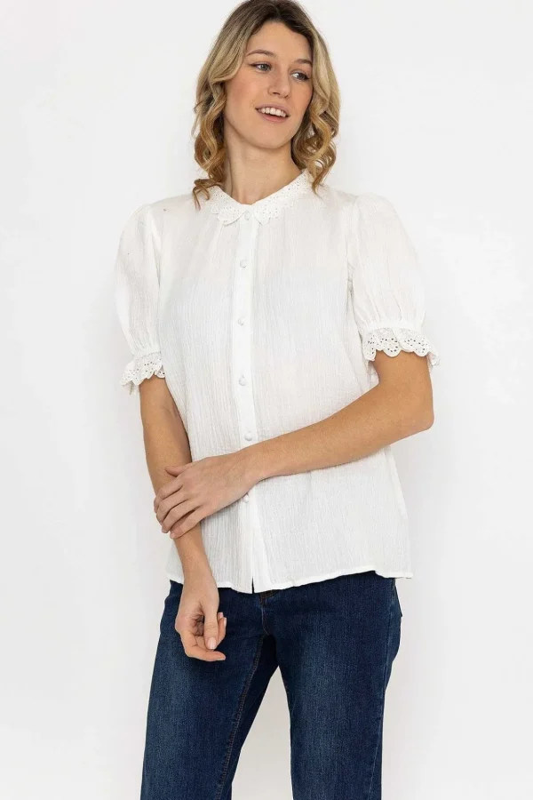 Air Flow Blouse In Ecru