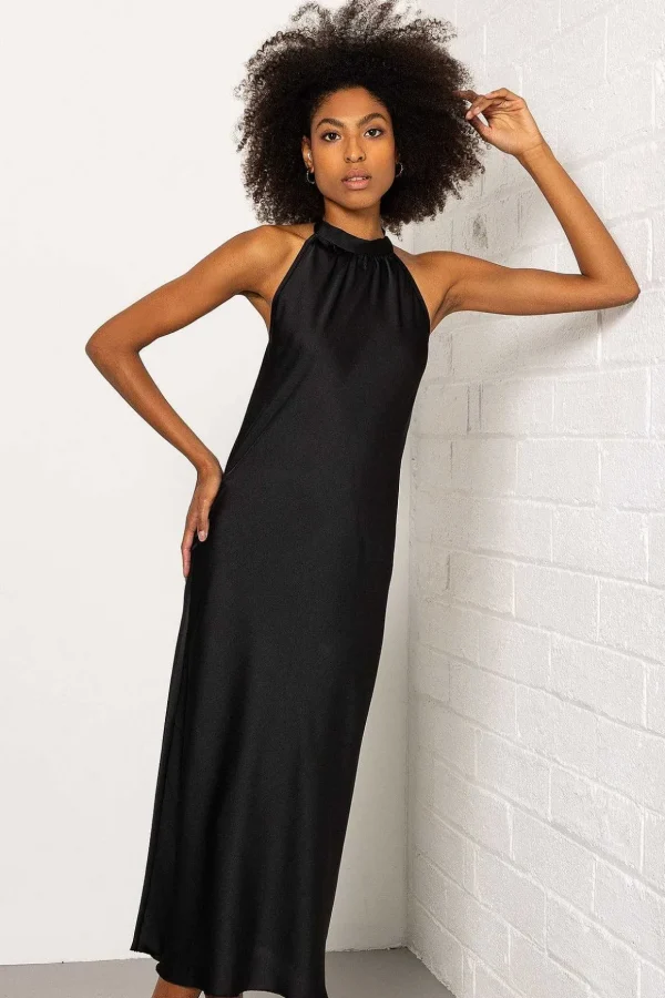 Alexis Midi Dress In Black