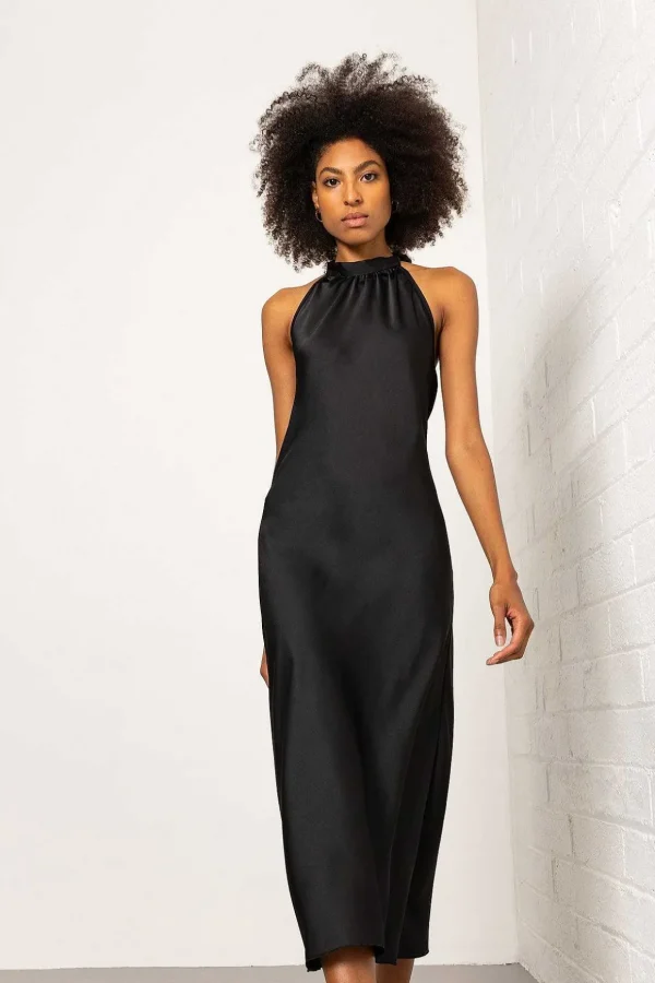 Alexis Midi Dress In Black