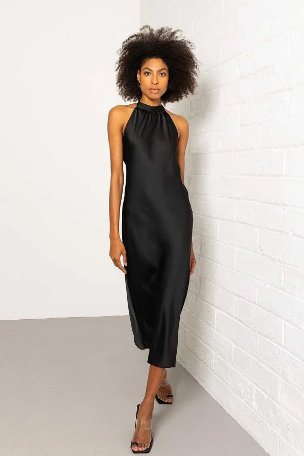 Alexis Midi Dress In Black