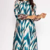 Amanda Midi Dress In Teal