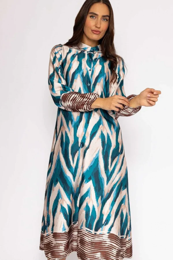 Amanda Midi Dress In Teal