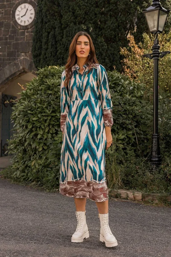 Amanda Midi Dress In Teal