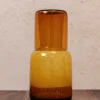 Amber 2Pc Glass Carafe Set