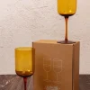 Amber Wine Glass Set Of 2