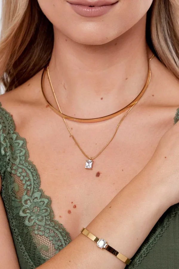 Anika Clear Stone Necklace