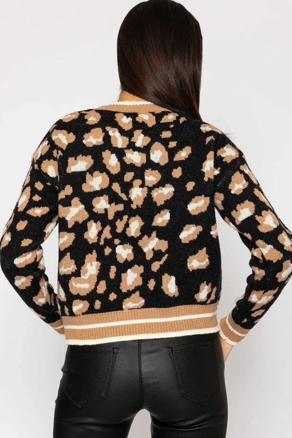 Animal Knit In Black