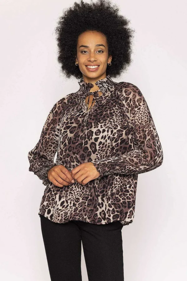 Animal Print Blouse In Animal
