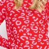 Animal Print Jumper In Pink