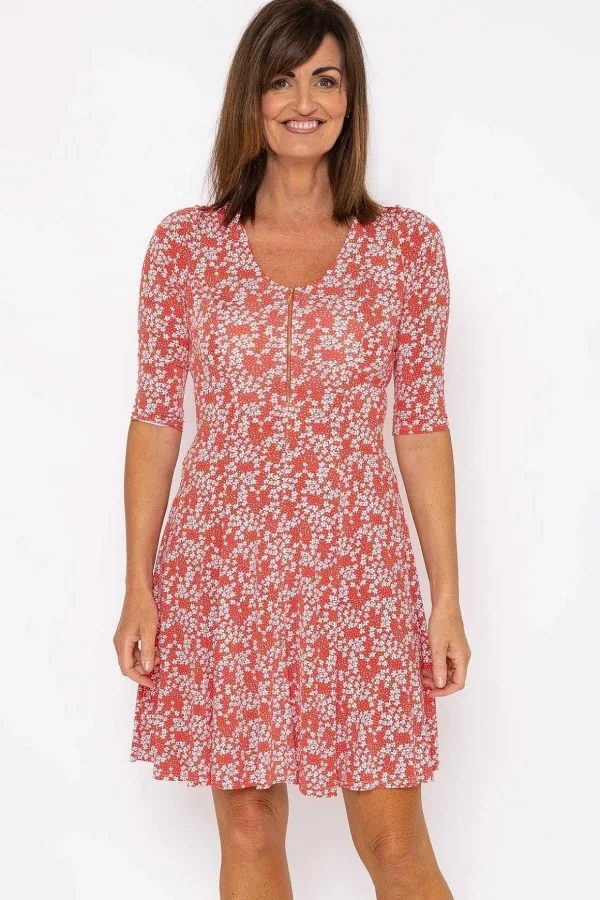 Aoife Red Print Dress