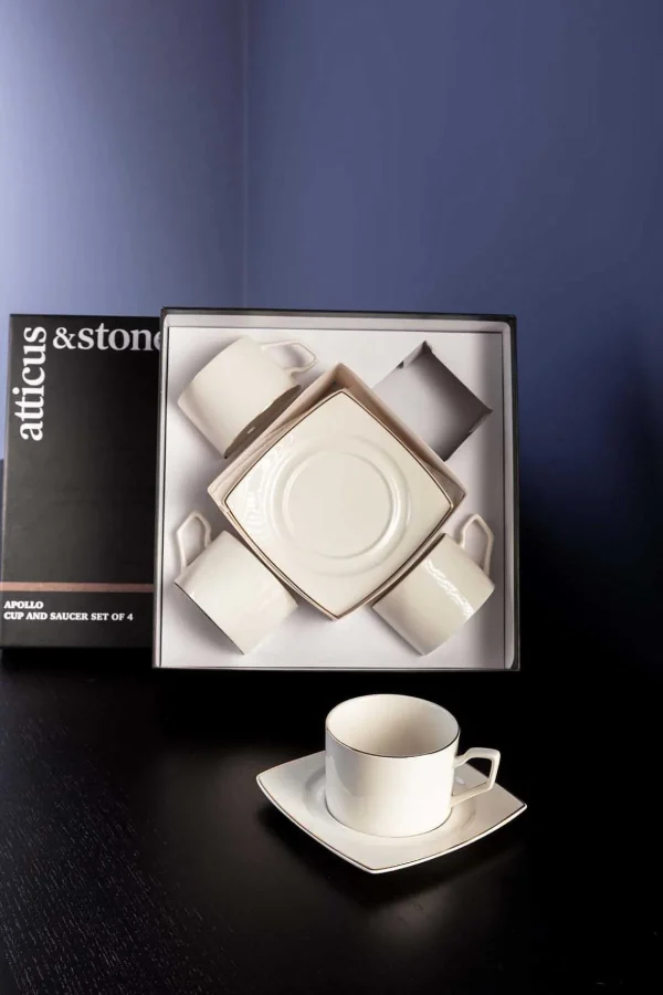 Apollo Cup And Saucer Set Of 4