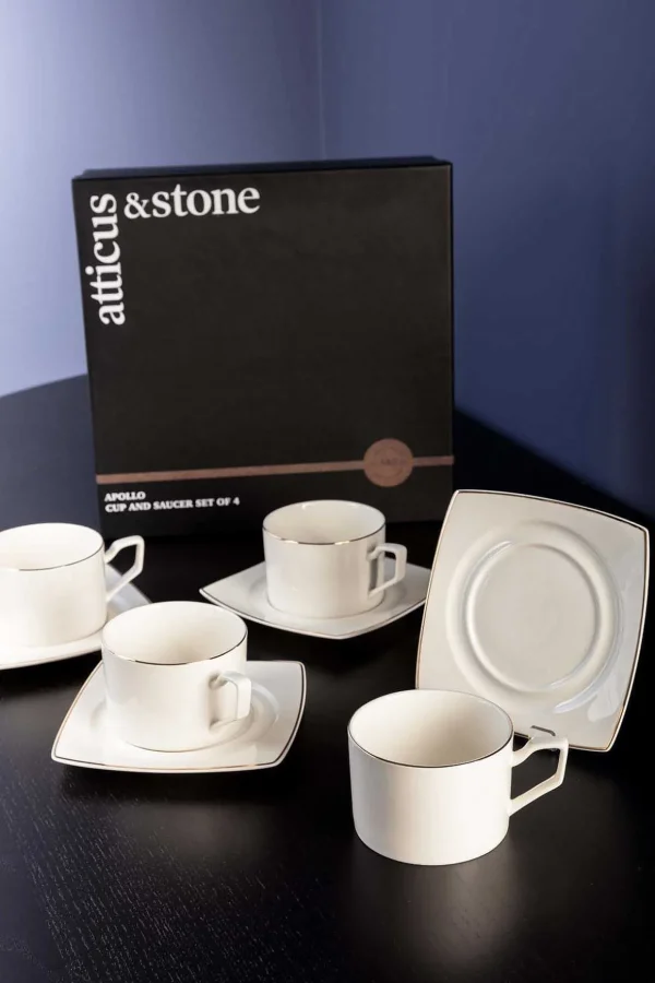 Apollo Cup And Saucer Set Of 4