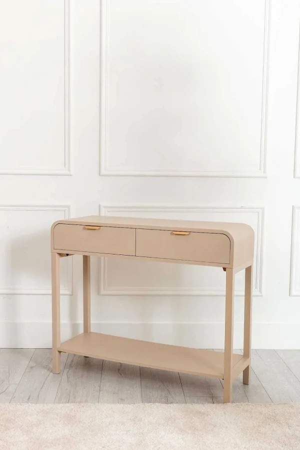 Arlo White Wood Console Table
