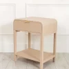 Arlo White Wood Side Table