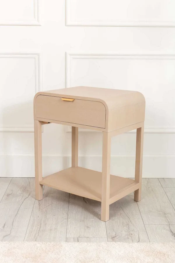 Arlo White Wood Side Table