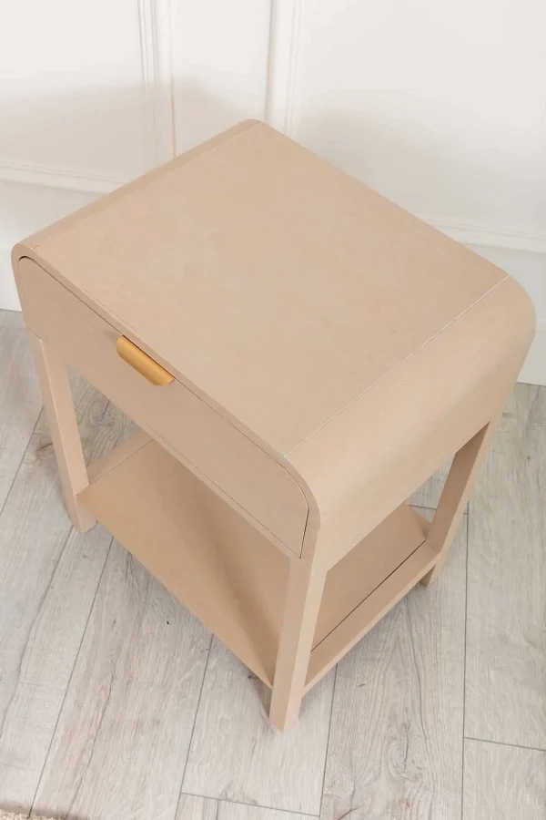 Arlo White Wood Side Table