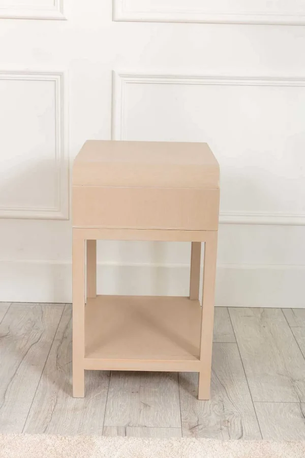 Arlo White Wood Side Table