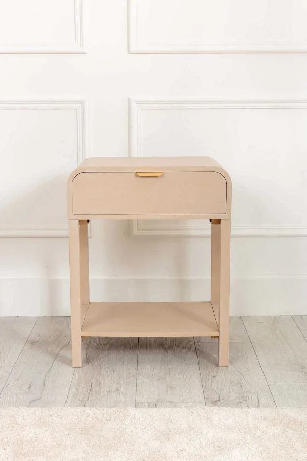 Arlo White Wood Side Table