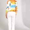 Art Print Knit In Orange