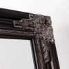 Audrey Black Floor Standing Mirror