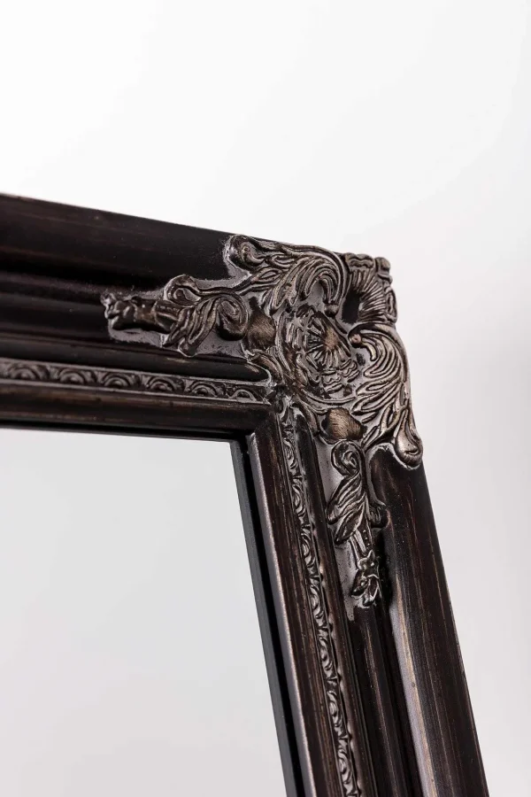 Audrey Black Floor Standing Mirror
