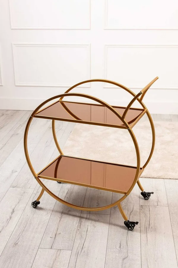 Audrey Gold Bar Cart