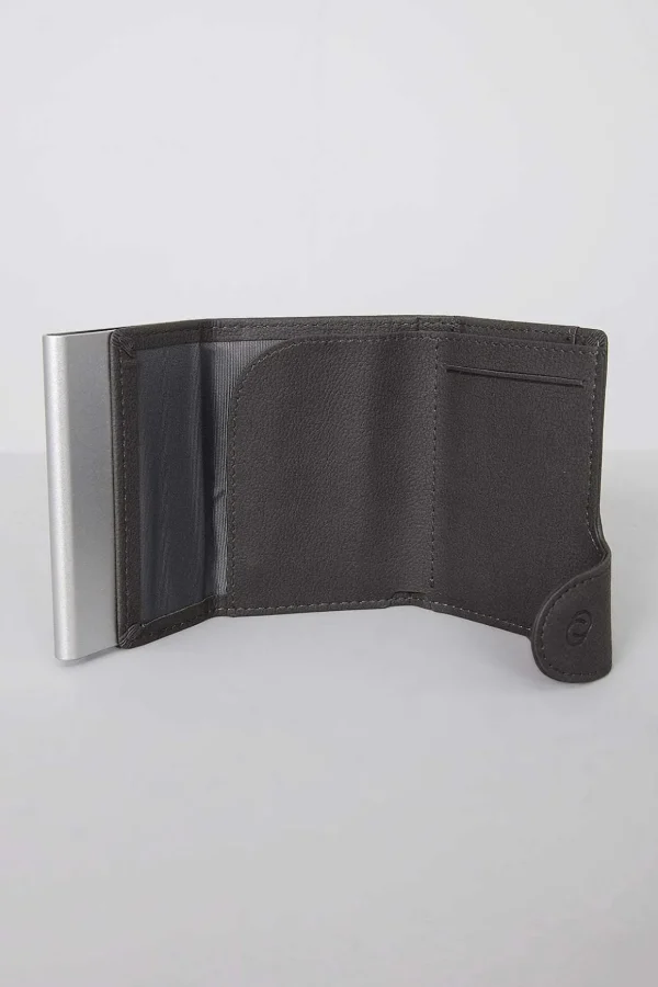 Bank Cards Protector Wallet In Grey