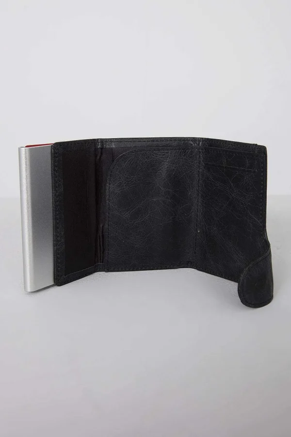 Bank Cards Protector Wallet In Blackwood