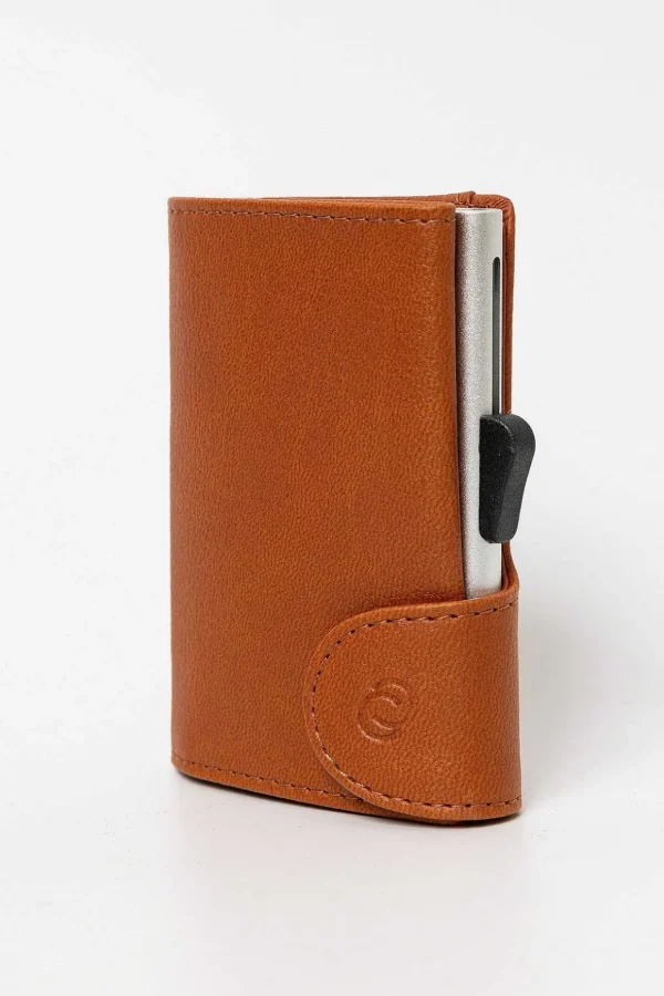 Bank Cards Protector Wallet In Light Brown