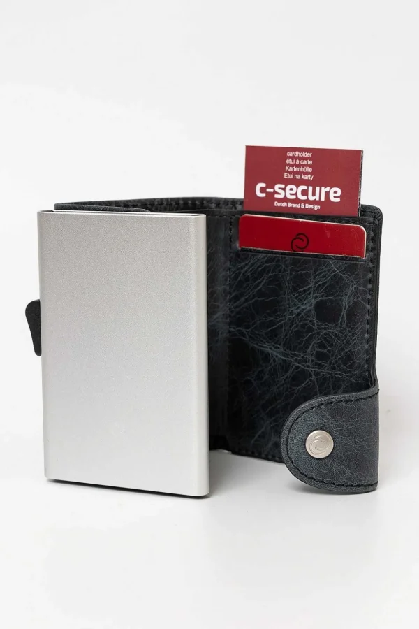 Bank Cards Protector Wallet In Black