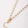 Beaded T-Bar Pendant Necklace