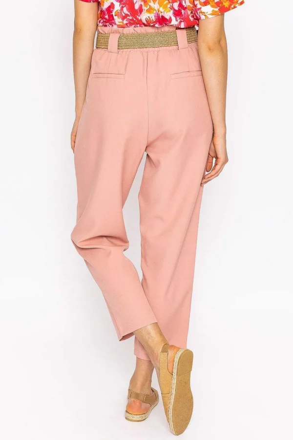 Belted Pants In Pink