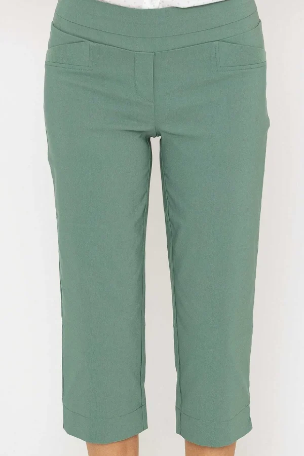 Bengaline Crop Pant In Khaki