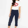 Bengaline Crop Pant In Navy