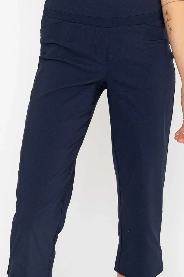 Bengaline Crop Pant In Navy