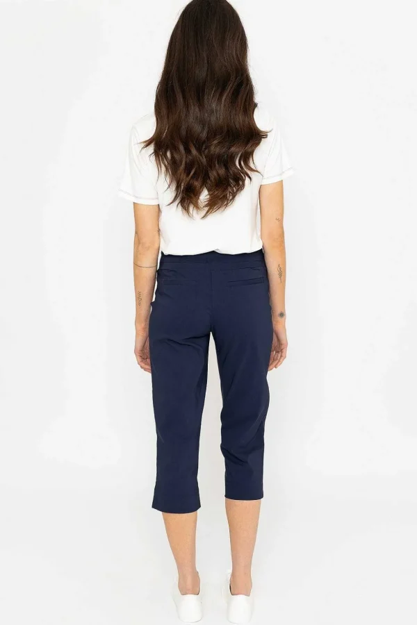 Bengaline Crop Pant In Navy