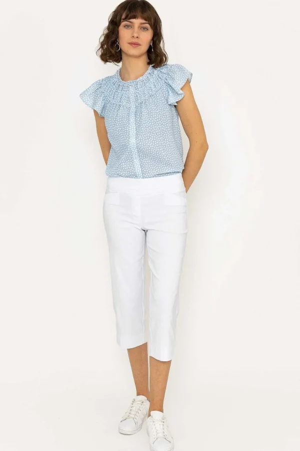 Bengaline Crop Pant In White