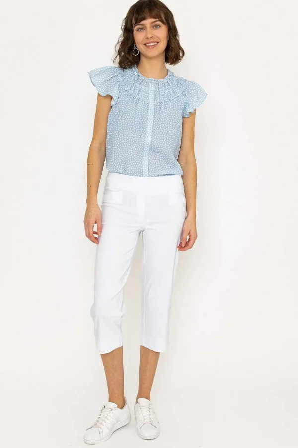 Bengaline Crop Pant In White