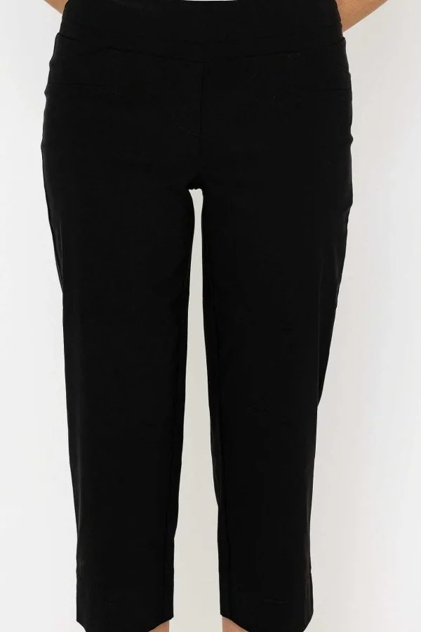 Bengaline Crop Pants In Black