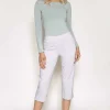 Bengaline Crop Pants In Grey