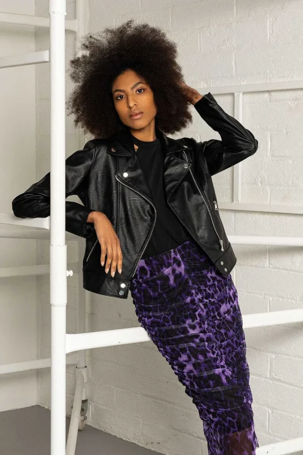 Biker Jacket In Black