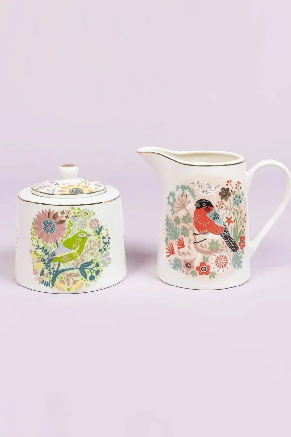Birdy Greenfinch Sugar & Cream Set