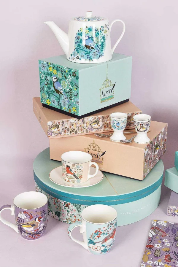Birdy Robin & Blue Tit Teapot