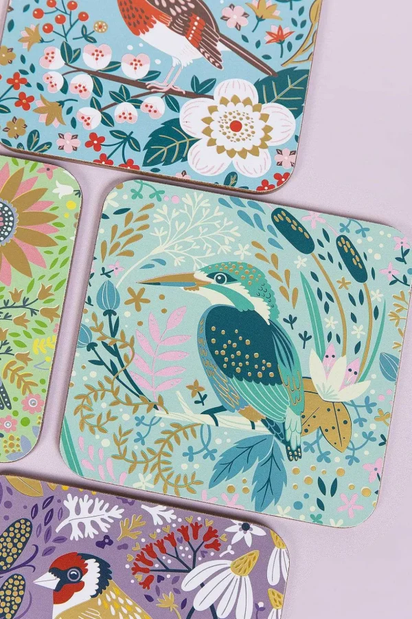 Birdy Set Of 6 Of Coasters