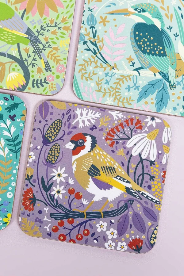 Birdy Set Of 6 Of Coasters